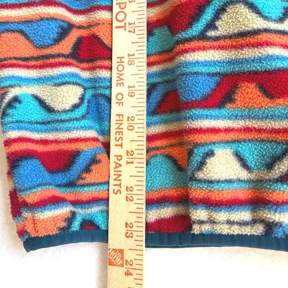 Patagonia Synchilla Aztec1/4 Snap Pullover Fleece Unisex Kids Size XLARGE 14 - Picture 6 of 10
